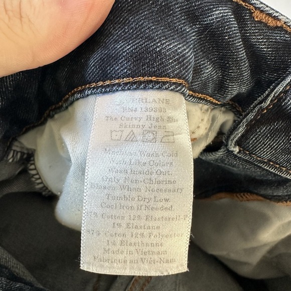 Everlane The Curvy High Rise Skinny Jeans Womens 29 Western‎ Boho Denim Dark Wsh - Picture 3 of 7